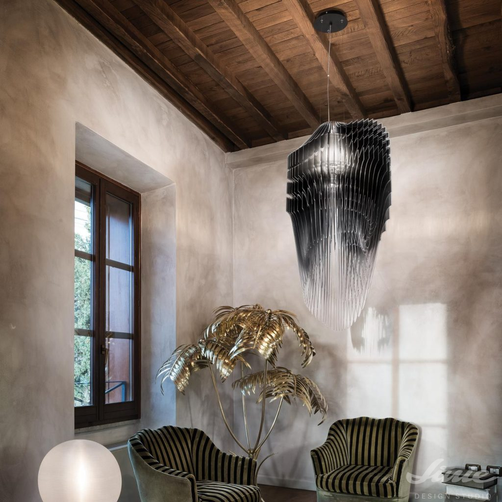 čermé luxusní závěsné svítidlo Slamp Avia Pendel black